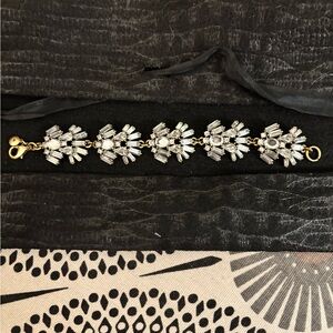 J. Crew Floral Crystal bracelet
